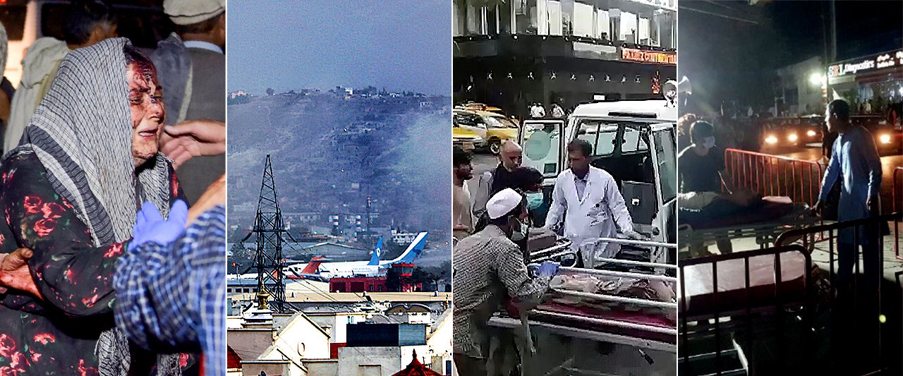 US aircraft taking fire above Kabul after at least 12 service members killed in blasts; Biden set to speak