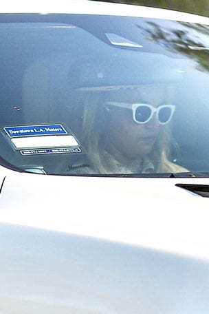 Britney Spears SPOTTED behind the wheel