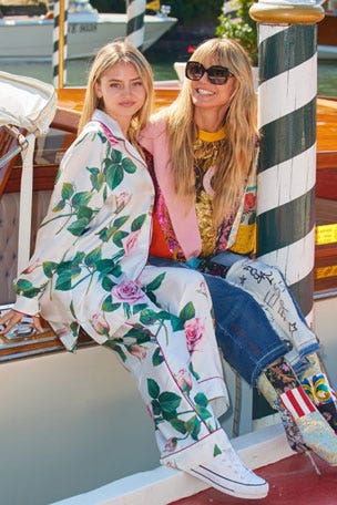 Heidi Klum's daughter is model's TWIN