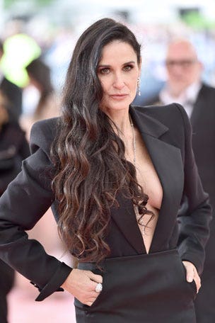 Demi Moore sizzles in RED hot swimsuit