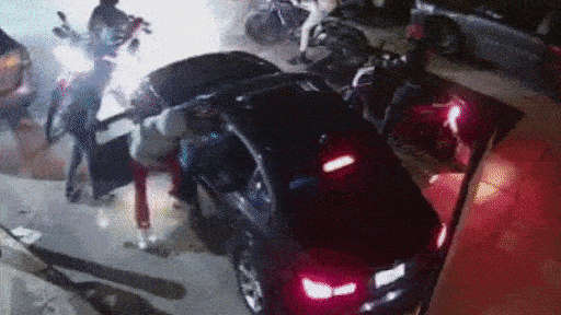 Violent motorcycle gang carjacks, beats man in New York City: SHOCK VIDEO