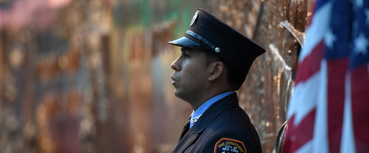 FIRE FIGHTER AT  ATTENTION TODAY