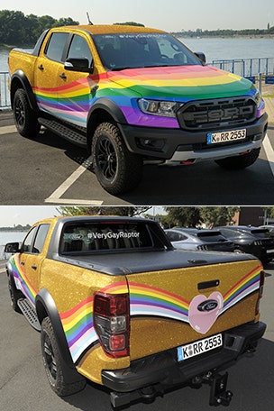 Ford TROLLS troll with #VeryGayRaptor