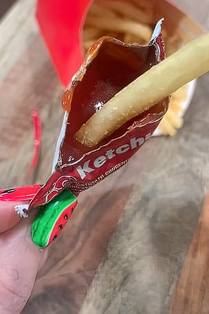 Ketchup packet hack goes VIRAL