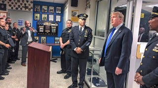 Trump pays tribute to 9/11 heroes while meeting with NYPD officers