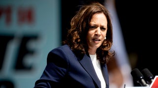 Some protesters heckle VP over key issue during Newsom rally