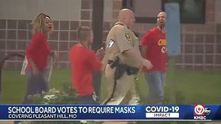 Missouri school board meeting on masks ends with parking lot brawl