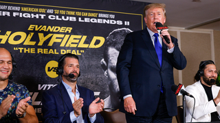 With Trump on commentary, Vitor Belfort beats Evander Holyfield via TKO