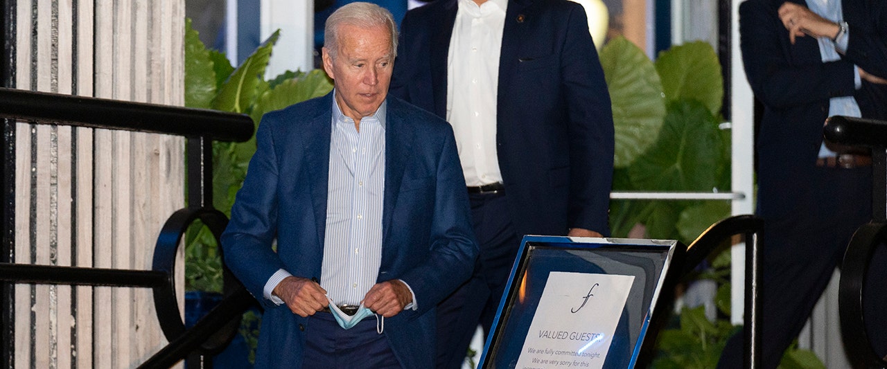 Biden shows brazen disregard for mask mandate while out for high-end dinner in DC