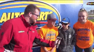 Boy shouts rallying cry for Biden critics before race, and immediately goes viral