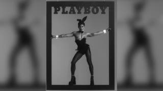 Playboy's October cover on full display is turning heads