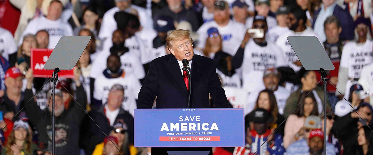 WATCH LIVE: Trump addresses supporters at packed Texas rally as 2024 speculation swirls