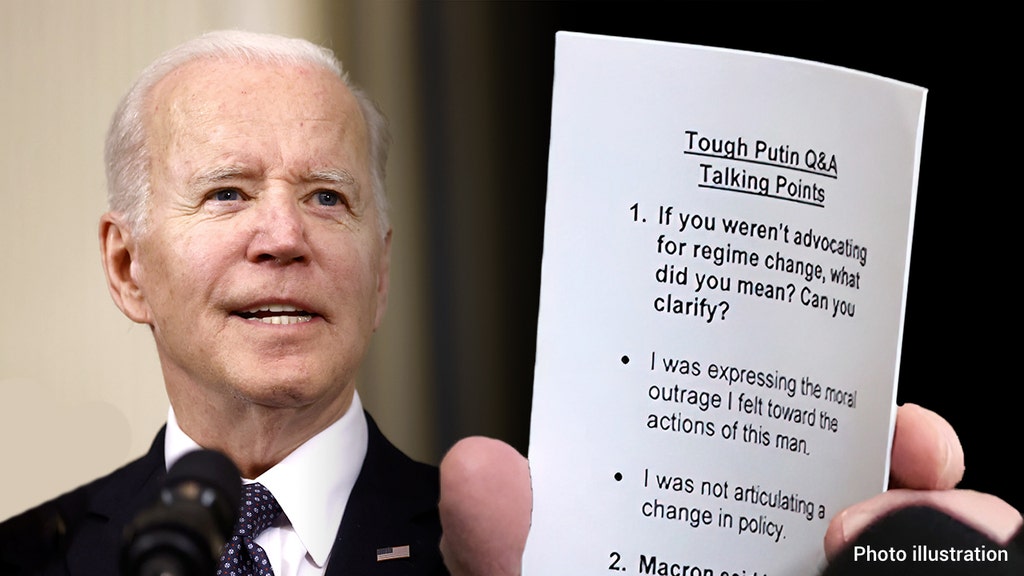 Biden holds ‘cheat sheet’ of prepared answers for key questions on Russia
