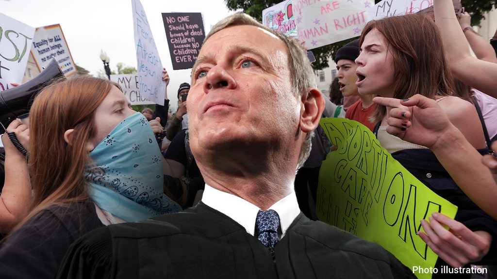 Chief justice doesn't hold back in first appearance since Supreme Court leak