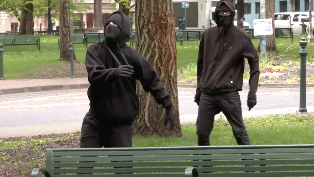 Antifa close-up