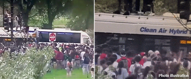 Hundreds flood Dem-run city's streets in booze-fueled mayhem, official says 'very few arrests' made