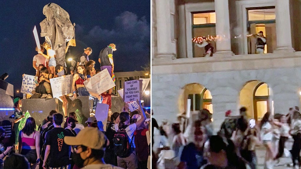 'Rioting' Roe demonstrators 'shook' state Senate in chaos, forcing cops to use gas