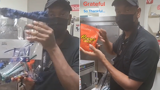 KING-SIZED GIFT: Exceptional employee gets big reward after boss hands him meager present