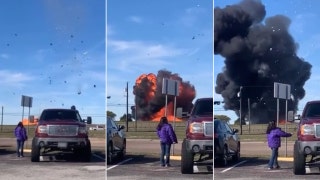 Dallas airshow disaster caught on video as planes collide in mid-air