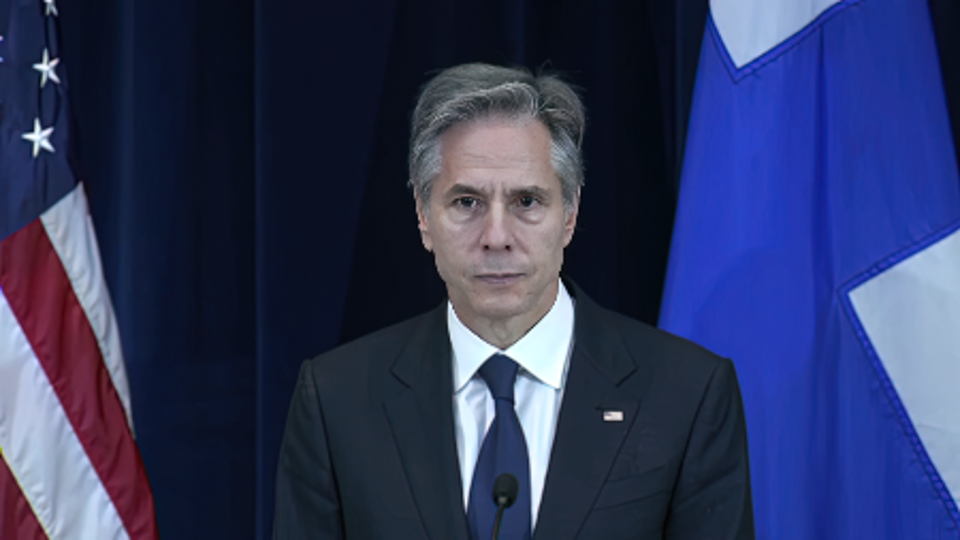 Secretary Blinken holds a joint presser with Swedish and Finnish Foreign Ministers