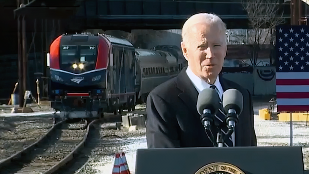 Biden mocked for repeating debunked Amtrak story once again