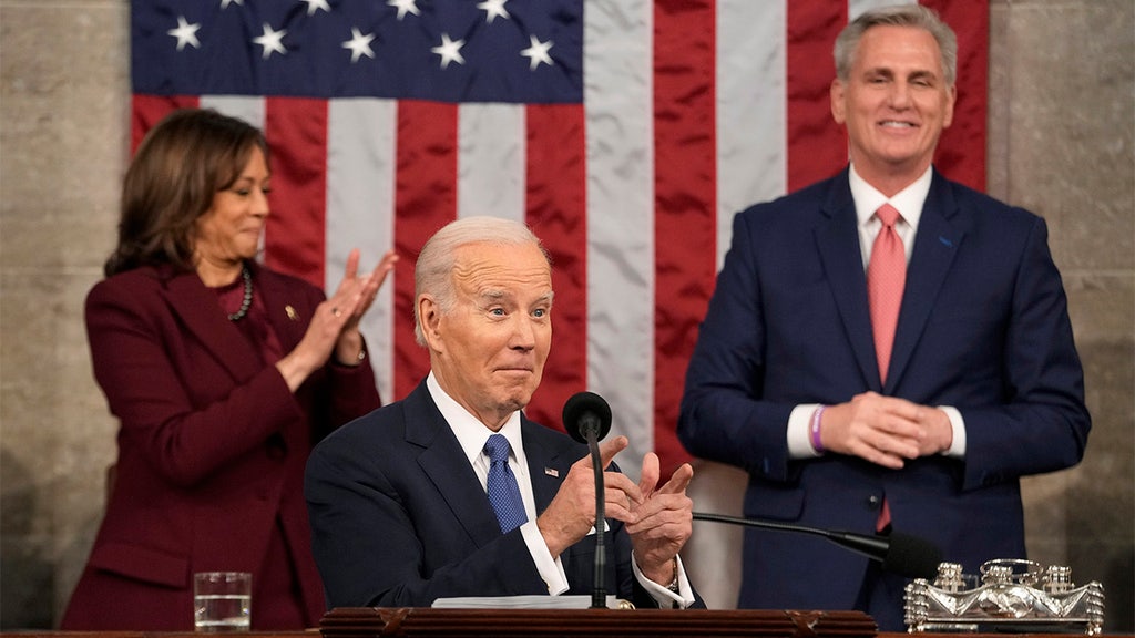 Biden appears to go off script during address as Republicans applaud