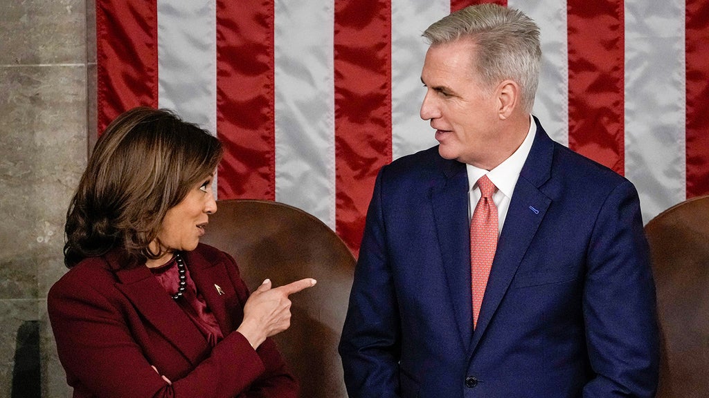 VP Harris and McCarthy draw attention for exchange before Biden's address