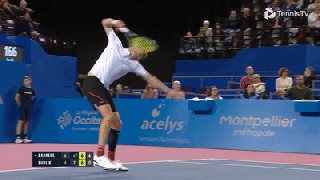 Tennis player smashes multiple rackets during epic tirade while losing match