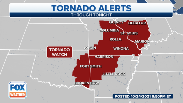 Tornado Watch extended through Illinois