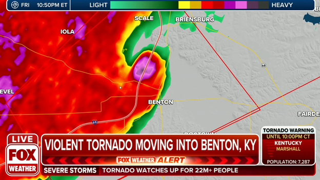 Tornado Emergency issued for Benton, KY