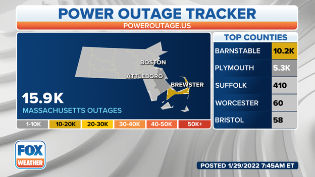 Power outages spike in Massachusetts