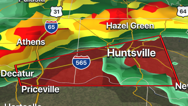 Tornado sirens activated in Huntsville, AL