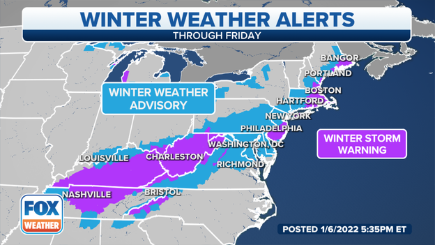 Millions under winter weather alerts