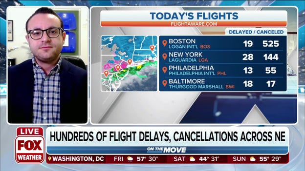 Winter storm causes major travel disruptions from Maine to New York