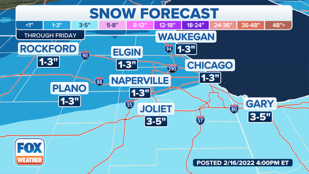 Wintry weather begins to spread into west-central Illinois