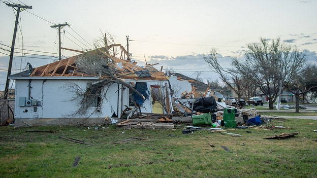 Photo: Tornado likely damaged homes in Round Rock, Texas