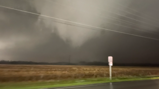 Tornado spotted in Robertsdale, Alabama
