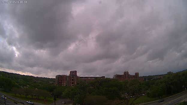 Severe Thunderstorm Warning issued for the main campus of Florida State University