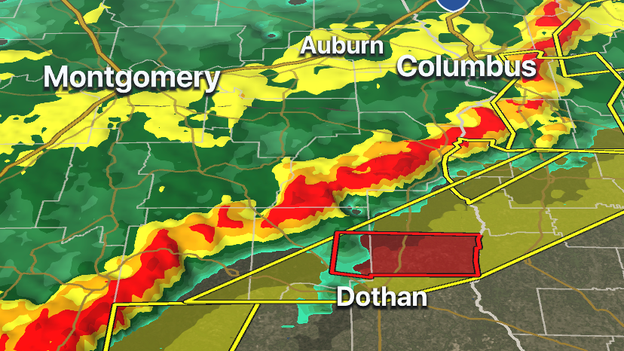 Tornado Warning issued for Dale, Henry counties in southeastern Alabama
