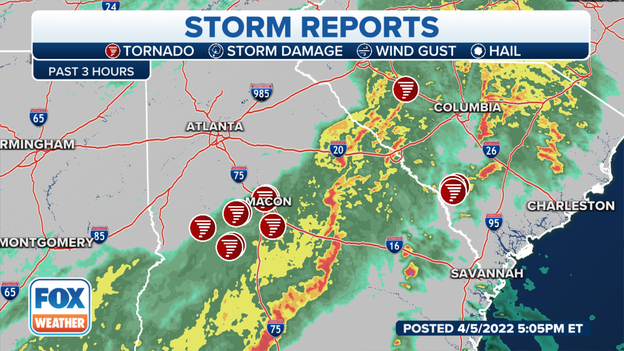 More than 2 dozen initial reports of tornadoes