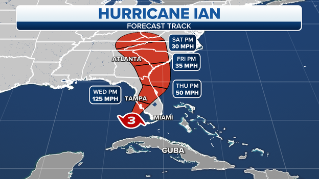 12 A.M. UPDATE: Hurricane Ian less than 24 hours away from Florida landfall