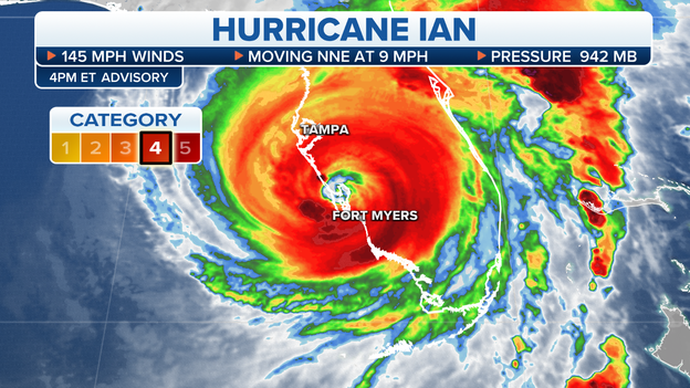 4 P.M. UPDATE: Hurricane Ian moving inland in the Cape Coral-Punta Gorda area