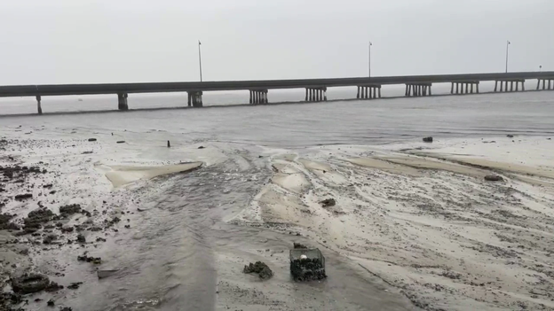 Watch: Water sucked from Charlotte Harbor as Hurricane Ian approaches