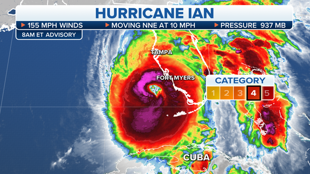 8 A.M. ADVISORY: Ian remains Category 4 hurricane as it heads for catastrophic strike on Florida