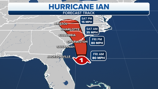 11 P.M. ADVISORY: Hurricane Ian less than 24 hours from South Carolina landfall