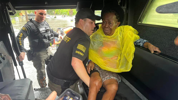 Photos: Orange County Sheriff's Office rescuing people from rising floodwaters