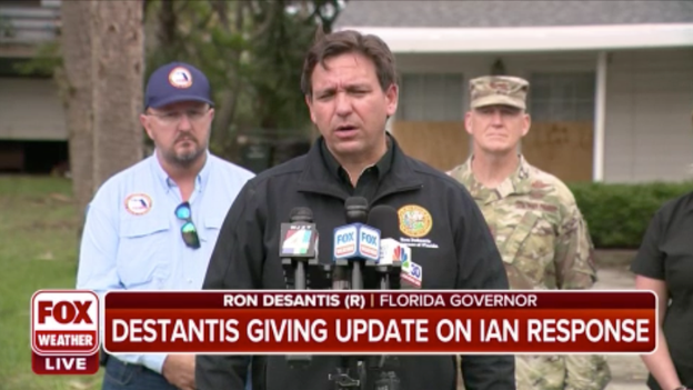 LIVE: Governor Ron DeSantis tours damage in St. Augustine, Florida