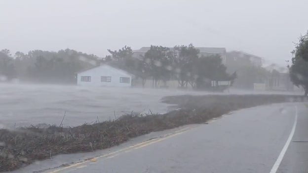 Pawleys Island, South Carolina feeling impacts from Hurricane Ian