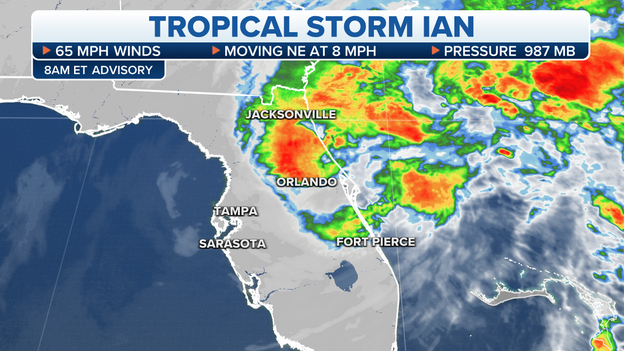 8 A.M. ADVISORY: Tropical Storm Ian producing catastrophic flooding in east-central Florida