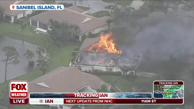 Watch: Home ablaze on Sanibel Island; Causeway damage making it tough for EMS to respond